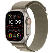 Apple Alpine Loop provlkac emnek Alpsk tah pro Apple Watch 42 / 44 / 45 / 49mm Olive S