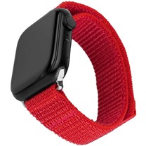 FIXED Nylon Sporty Strap nylonov emnek pro Apple Watch Ultra / 2 49mm erven