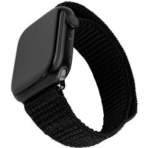 FIXED Nylon Sporty Strap nylonov emnek pro Apple Watch 38 / 40 / 41mm ern