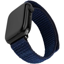 FIXED Nylon Sporty Strap nylonov emnek pro Apple Watch 38 / 40 / 41mm tmav modr