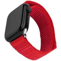 FIXED Nylon Sporty Strap nylonov emnek pro Apple Watch 38 / 40 / 41mm erven