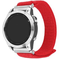 FIXED Nylon Sporty Strap nylonov emnek pro Garmin 26mm QuickFit erven