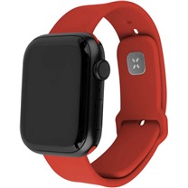 FIXED Silicone Sporty Strap Set silikonovch emnk pro Apple Watch Ultra / Ultra 2 49mm erven