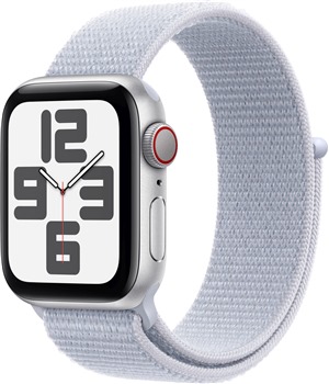 Apple Watch SE 2024 Cellular 40mm Silver + Blue Cloud Sport Loop