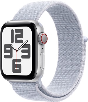 Apple Watch SE 2024 40mm Silver + Blue Cloud Sport Loop