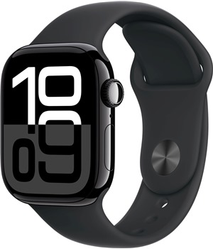 Apple Watch Series10 42mm Jet Black + Black Sport Band S/M