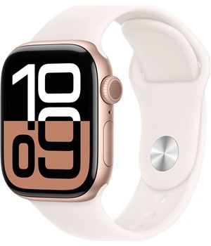 Apple Watch Series10 Cellular 42mm Rose Gold + Light Blush Sport Band M/L