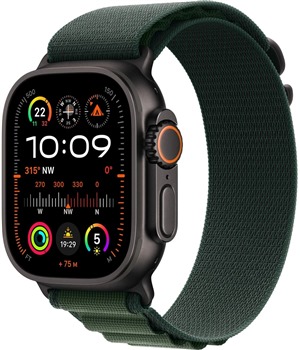 Apple Watch Ultra 2 2024 Black + Dark Green Alpine Loop S