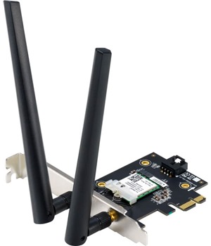 ASUS PCE-AX1800 sov karta s podporou Wi-Fi 6 a Bluetooth ern