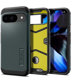 Spigen Tough Armor odoln zadn kryt pro Google Pixel 9 / 9 Pro zelen