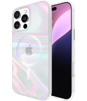 Case Mate Soap Bubble odoln zadn kryt s podporou MagSafe pro Apple iPhone 16 Pro Max duhov