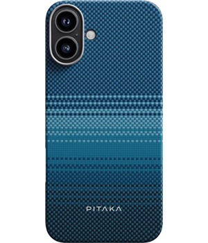 Pitaka Tactile Woven Case aramidov kryt s podporou MagSafe pro Apple iPhone 16 modr