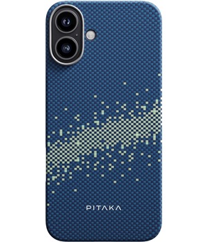 Pitaka Tactile Woven Case aramidov kryt s podporou MagSafe pro Apple iPhone 16 modr / zelen