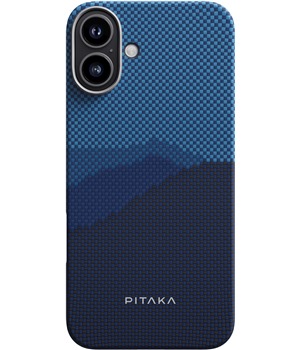 Pitaka Tactile Woven Case aramidov kryt s podporou MagSafe pro Apple iPhone 16 modr / tmav modr