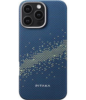 Pitaka Tactile Woven Case aramidov kryt s podporou MagSafe pro Apple iPhone 16 Pro modr / zelen