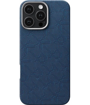 Pitaka Tactile Woven Case Monogram aramidov kryt s podporou MagSafe pro Apple iPhone 16 Pro modr