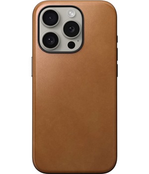 Nomad Modern Leather koen zadn kryt pro Apple iPhone 15 Pro svtle hnd