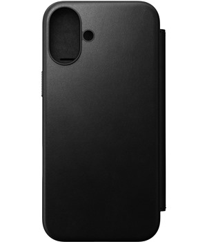 Nomad Modern Leather Folio koen flipov pouzdro pro Apple iPhone 16 Plus ern