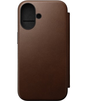 Nomad Modern Leather Folio koen flipov pouzdro pro Apple iPhone 16 hnd