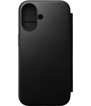 Nomad Modern Leather Folio koen flipov pouzdro pro Apple iPhone 16 ern