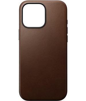 Nomad Modern Leather koen zadn kryt pro Apple iPhone 16 Pro Max tmav hnd