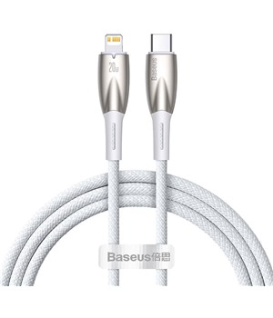 Baseus Glimmer USB-C / Lightning 20W 1m opleten bl kabel