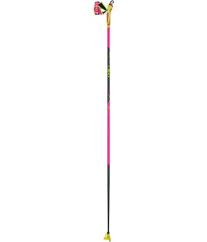 LEKI Poles, HRC max FRT, neonpink-neonyellow-carbon structure, 140