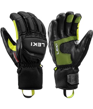 LEKI Griffin Pro 3D, black-lime-white, 7.0