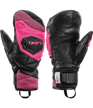 LEKI WCR Venom 3D Junior Mitt, black-pink, 4.0