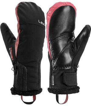 LEKI Vallarta 3D Women Mitt, black-rose, 6.0