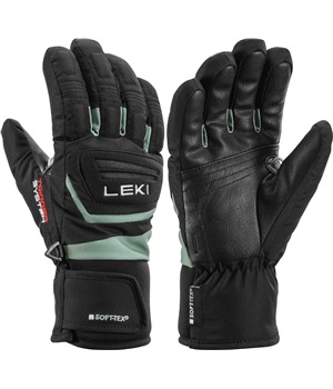 LEKI Griffin 3D Junior, black-dusty green, 4.0