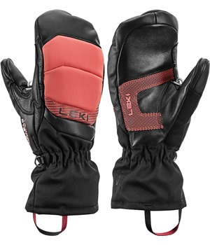 LEKI Griffin Base 3D Women Mitt, black-rose, 6.0