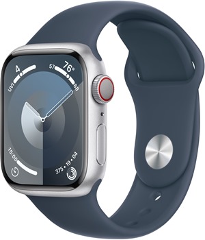 Apple Watch Series9 Cellular 41mm Silver / Storm Blue S / M