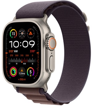 Apple Alpine Loop provlkac emnek Alpsk tah pro Apple Watch 42 / 44 / 45 / 49mm Indigo M