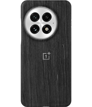 OnePlus Wood Grain texturovan kryt se zabudovanmi magnety pro OnePlus 13 ern