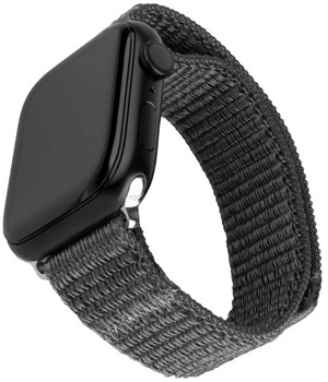 FIXED Nylon Sporty Strap nylonov emnek pro Apple Watch Ultra / 2 49mm tmav ed