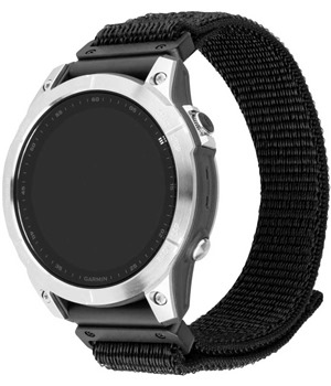 FIXED Nylon Sporty Strap nylonov emnek pro Garmin 22mm QuickFit ern