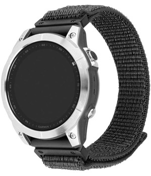 FIXED Nylon Sporty Strap nylonov emnek pro Garmin 22mm QuickFit tmav ed