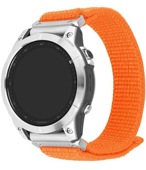 FIXED Nylon Sporty Strap nylonov emnek pro Garmin 26mm QuickFit oranov