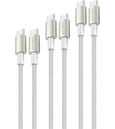 4smarts PremiumCord USB-C / USB-C, 0,5m, 1,5m a 3m 60W set kabel stbrn