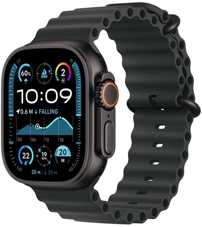 Apple Watch Ultra 2 2024 Black + Black Ocean Band