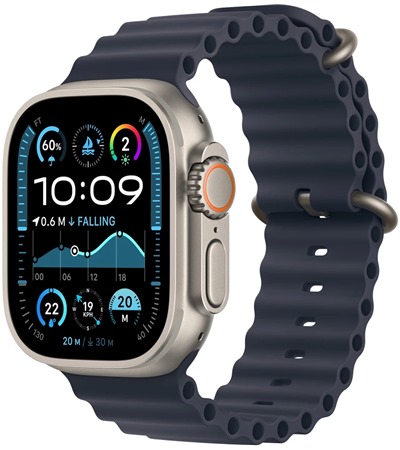 Apple Watch Ultra 2 2024 Black + Black Ocean Band