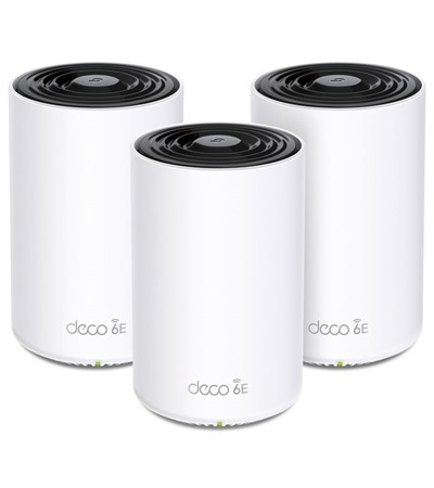 TP-Link Deco XE75 Mesh systm s podporou Wi-Fi 6 (3ks) 4smarts GaN Flex Pro 200W PD / QC nabjeka s prodluovacm adaptrem ,LDNIO SC10610 prodluovac kabel 2m 10x zsuvka, 5x USB-A, 1x USB-C bl 