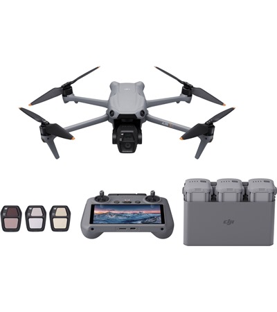 DJI Air 3S Fly More Combo s ovladaem DJI RC 2 4smarts GaN Flex Pro 200W PD / QC nabjeka s prodluovacm adaptrem ,ZDARMA Kingston microSDXC 128GB Canvas Go! Plus + SD adaptr ,ZDARMA Acefast A45 65W PD nabjeka ed 