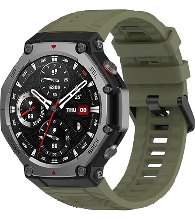 CELLFISH silikonov emnek pro Amazfit T-Rex 3 zelen