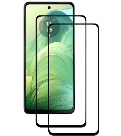 CELLFISH DUO 5D tvrzen sklo pro Motorola Moto G04 Full-Frame ern 2ks