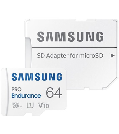 Samsung PRO Endurance microSDXCa 64GB + SD adaptr ASUS TUF Gaming P1 hern podloka pod my ern ,ASUS ROG Scabbard II Medium hern podloka pod my erven / ern 