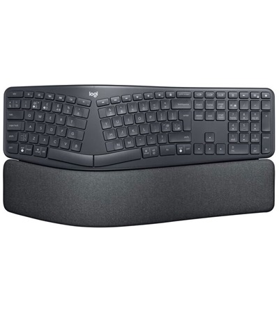 Logitech K860 ERGO US bezdrtov klvesnice ern TB Clean stlaen vzduch 600ml ,ASUS TUF Gaming P1 hern podloka pod my ern ,ASUS ROG Scabbard II Medium hern podloka pod my erven / ern 