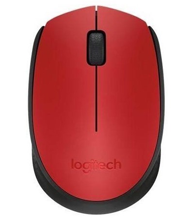 Logitech M171 bezdrtov my erven