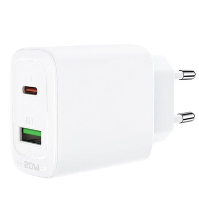 Acefast A25 20W PD nabjeka bl 4smarts GaN Flex Pro 200W PD / QC nabjeka s prodluovacm adaptrem ,LDNIO SC10610 prodluovac kabel 2m 10x zsuvka, 5x USB-A, 1x USB-C bl 